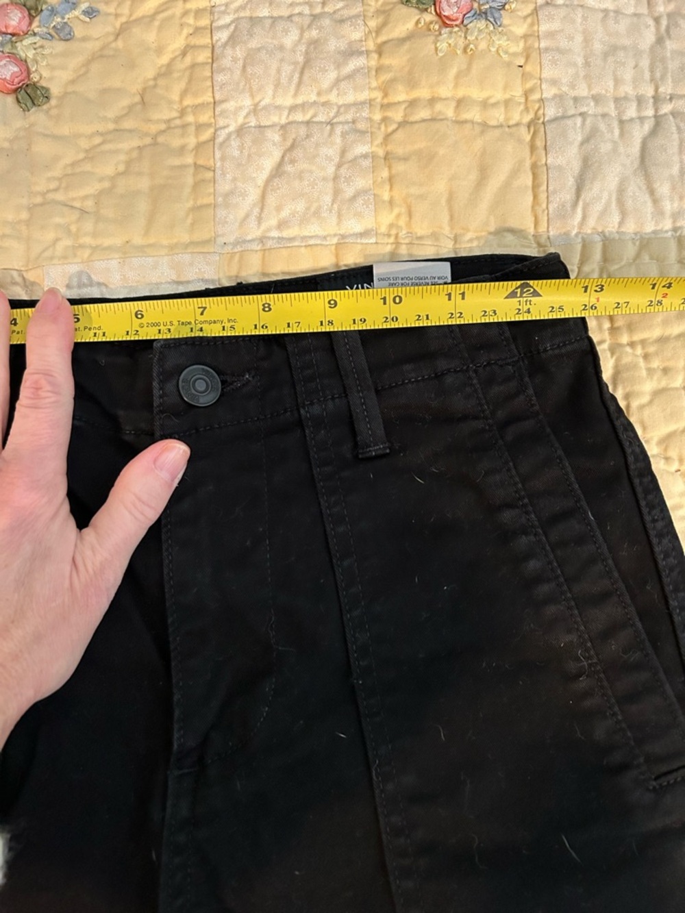 Vince Black Stretch Cotton Utility Pants - Picture 5 of 6
